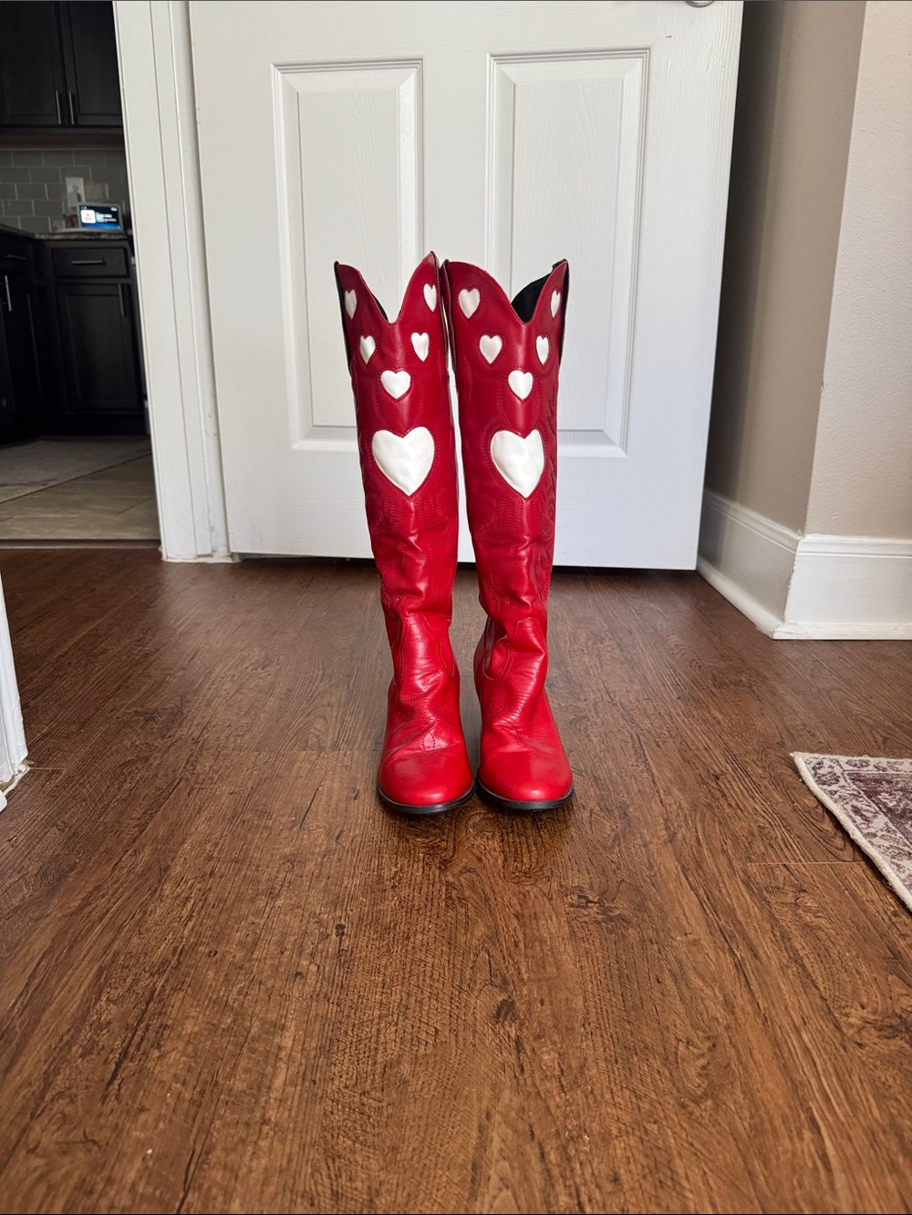 Red Heart Cowboy Boots